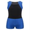 dPois Children Little Big Boys Gymnastic Outfit One Piece Leotard Athletic Bodysuit Sport Jumpsuit and Shorts Set Blue 6 Years view 1