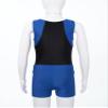 dPois Children Little Big Boys Gymnastic Outfit One Piece Leotard Athletic Bodysuit Sport Jumpsuit and Shorts Set Blue 6 Years view 4