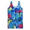 AWIBMK Kids Boys Girls One-Piece Sleeveless Floatation Swimsuit Float Suit Baby Lovely Print with Adjustable Vest Buoyancy Bathing Suit Swimwear Swim Blue Dinosaur 1 18-24 Months view 1