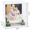 Better Display Cases Acrylic Versatile Display Case - Small Rectangle Box with Mirror Case, Green Risers and Mirror Base 8.25" x 6" x 6.75" (V45/A003) view 2