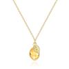 14K Gold Filled Q Initial Necklace with November Birthstone Pendant Necklaces for Women Yellow Citrine Crystal Necklace Mother Daughter Personalized Birthday Christmas Gift view 1