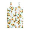 AWIBMK Kids Boys Girls One-Piece Sleeveless Floatation Swimsuit Float Suit Baby Lovely Print with Adjustable Vest Buoyancy Bathing Suit Swimwear Swim Sunflower 6-12 Months view 1