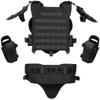 SHENGJIA Airsoft Tactical Armor Set, Tactical Vest Molle Gilet Paintball Vest Adjustable Elbow Shoulder Hip Protector, CS Outdoor Cosplay Costume view 2