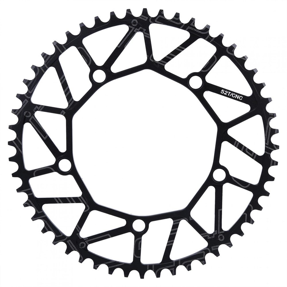 130 BCD Chainring, Aluminium Alloy Bicycle Chainring Bike Chain Wheel Crank Plates Bicycle Accessories Repair Parts Single Disc Sprocket for Road Mountain Bike (52T)