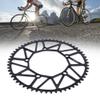 130 BCD Chainring, Aluminium Alloy Bicycle Narrow Wide Chainring Bike Chain Wheel Crank Plates Chainwheel 50T 52T 54T 56T 58T Accessories Repair Spare Parts Single Disc Sprocket for Road Mountain Bike view 2