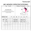 Temorah Shad Darts Jig Heads (1/4 OZ 50PCS, Red/Chartreuse) view 2
