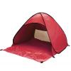WHYUNM26 2 Person Beach Tent Automatic Instant Pop Up Tent Lightweight UV Protection Camping Tent Sun Shelter Survival Gear with Package Bag,Red view 1