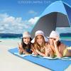 WHYUNM26 2 Person Beach Tent Automatic Instant Pop Up Tent Lightweight UV Protection Camping Tent Sun Shelter Survival Gear with Package Bag,Red view 2