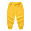 RUKOSU Toddler Baby Boy's Pull On Cotton Jogger Pants Stretch Knit Pants Infant Girls Athletic Sweatpants Bottoms Yellow 4T view 1