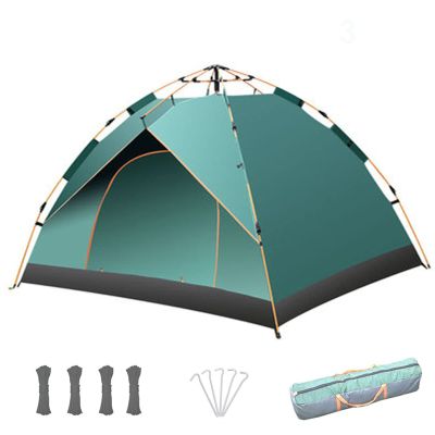 WHYUNM26 Multiple Person Outdoor Tent Automatic Instant Portable Tent Camping Rainproof Sunscreen Field Equipment Lightweight Waterproof,Dark Green,2~3Person
