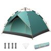 WHYUNM26 Multiple Person Outdoor Tent Automatic Instant Portable Tent Camping Rainproof Sunscreen Field Equipment Lightweight Waterproof,Dark Green,2~3Person view 1