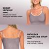 ACTIVE UNIFORMS Women's Soft and Breathable Cotton Stretch Camisole with Adjustable Strap Tank Top (Heather Charcoal, X-Small) view 3