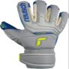 Reusch Attrakt Fusion Ortho-Tec Guardian Goalkeeper Gloves, Gray/Yellow/Blue, Size 8 view 2