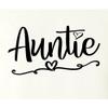 XX-Large White Mens Auntie Heart Cute Fashion Aunt Gift Idea T-Shirt view 4