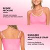 ACTIVE UNIFORMS Women's Soft and Breathable Cotton Stretch Camisole with Adjustable Strap Tank Top (Neon Pink, X-Large) view 3
