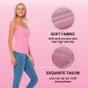 ACTIVE UNIFORMS Women's Soft and Breathable Cotton Stretch Camisole with Adjustable Strap Tank Top (Neon Pink, X-Large) view 4