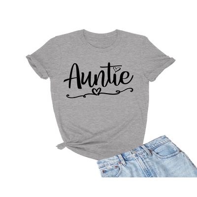 5X-Large Oxford Mens Auntie Heart Cute Fashion Aunt Gift Idea T-Shirt