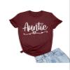 5X-Large Maroon Mens Auntie Heart Cute Fashion Aunt Gift Idea T-Shirt view 1