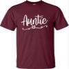 5X-Large Maroon Mens Auntie Heart Cute Fashion Aunt Gift Idea T-Shirt view 3