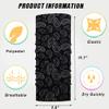 MOBEST Neck Gaiter Mask Face Scarf Bandana Tube Cover Headwear Balaclava Headband Headwrap for Men and Women (6-Black) view 2