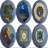 40K Neoprene Objective Markers - Sci Fi - Blue Ice view 1
