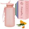 Hydracy 2L Large Water Bottle, Shatterproof, BPA Free Tritan Plastic, Leakproof, Zero Condensation, With Detachable Carry Strap, Spillproof Lid, Convenient Silicon Spout, Ideal for Gym, Yoga view 1