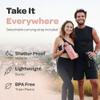Hydracy 2L Large Water Bottle, Shatterproof, BPA Free Tritan Plastic, Leakproof, Zero Condensation, With Detachable Carry Strap, Spillproof Lid, Convenient Silicon Spout, Ideal for Gym, Yoga view 3