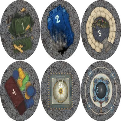 40K Neoprene Objective Markers - Sci Fi - Wasteland