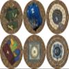 40K Neoprene Objective Markers - Sci Fi - Wet Sand view 1
