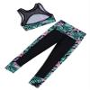Huimingda Kids Girls Bra Crop Top Athletic Leggings Two Pieces Set Dance Sports Outfits Yoga Fitness Workout Tracksuit Summer Lily Pink B 8 Years view 4