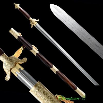 GLW Sword Chinese Martial Arts Training KUNG-FU Tai-chi Sword Pattern Steel Blade #2993