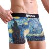 JHKKU Starry Night Men's Boxer Briefs Comfort Soft Breathable Stretch Trunks Underwear with Pouch, Medium view 3