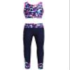 Huimingda Kids Girls Bra Crop Top Athletic Leggings Two Pieces Set Dance Sports Outfits Yoga Fitness Workout Tracksuit Rose_Red B 14 Years view 1