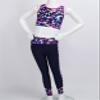 Huimingda Kids Girls Bra Crop Top Athletic Leggings Two Pieces Set Dance Sports Outfits Yoga Fitness Workout Tracksuit Rose_Red B 14 Years view 2