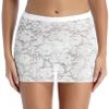 Jhaoyu Women See-through Floral Lace Micro Mini Hip Package Skirt Bodycon Ultrashort Lingerie Skirts White One Size view 2