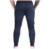 Ctreela Gym Joggers for Men's Workout Track Pants with Pockets Sweatpants Side Stripe Tapered Pants Training Running Navy view 3