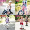 Knee Pads for Kids Adjustable Protective Gear Set with Mesh Bag Knee Pads and Elbow Pads Wrist Guard for Girls Kids Roller Skates Cycling Skateboard Scooter, 3-8 Years (Rainbow Unicorn) view 3