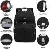 Cooler Backpack,Double Deck Leakproof Cooler Bag,Insulated Backpack Cooler Lunch Backpack for Men Women,Grey & Black view 2