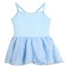 EQSJIU Toddler Ballet Leotard for Girls Camisole Solid Leotards Dance Skirts Kids Ballerina Dress Ballet Clothes, 9-10 Years, Blue view 1