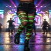 deladola Leg Wraps Elastic,Cross Strappy Leg Straps,Dancing Music Festivals Costume for Women (green) view 3
