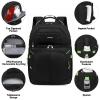 Cooler Backpack,Double Deck Leak Proof Cooler Bag,Insulated Backpack Cooler Lunch Backpack for Men Women,Black & Green view 2