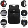 Cooler Backpack,Double Deck Leak Proof Cooler Bag,Insulated Backpack Cooler Lunch Backpack for Men Women,Black & Blue view 3