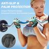 LIFECT Freedom Workout Gloves, Knuckle Weight Lifting Shorty Fingerless Gloves with Curved Open Back, for Powerlifting, Gym, Women and Men (Aqua, X-Large) view 2
