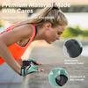 LIFECT Freedom Workout Gloves, Knuckle Weight Lifting Shorty Fingerless Gloves with Curved Open Back, for Powerlifting, Gym, Women and Men (Aqua, X-Large) view 3