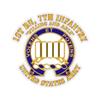 Kiss-Cut Stickers - Army - 1st Bn, 7th Infantry - Willing and Able wo DS X 300 (6"x6", White) view 1