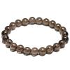 HZLXF1 Natural Smoky Quartz Bracelets Suitable for Women Men Bracelet Accessories (Gem Color : Beads 10mm, Length : 16cm 6.3inch) view 2