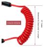 8M0092849 Boat Engine Emergency Stop Switch Safety Lanyard Cord Replacement for Mercury Mercruiser Outboard Motor - Replace 15920T54 15920A54 15920Q54, 60 Inch/150 cm Long (with Wrist Strap) view 4