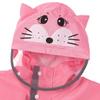 Fewlby Toddler Rain Wear Children Boys Girls Raincoat kids poncho Waterproof Hoodie Cute Cartoon Rain Jacket 4-6 years M Size view 2