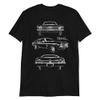 1972 Chevy Nova SS 427 Collector Car Short-Sleeve Unisex T-Shirt Black view 1