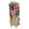 ATAYOU Blonde Mullet Wig with Headband, 80s Long Blonde Ombre Punk Heavy Metal Retro Rocker Disco Fun Wig view 3